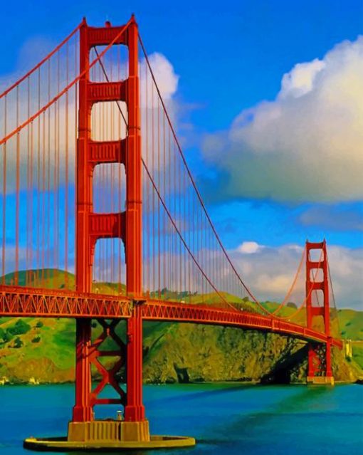 Golden Gate Bridge San Francisco paint by numbers