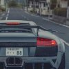 Gray Lamborghini paint by numbers