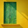 Green Window With Yellow Wall paint by numbers