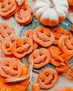 Halloween Foods paint by numbers