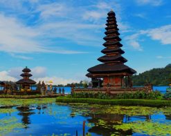 Indonesia Ulun Danu Beratan paint by number