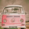 kombi Pink Volkswagen paint by numbers