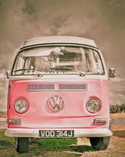 kombi Pink Volkswagen paint by numbers