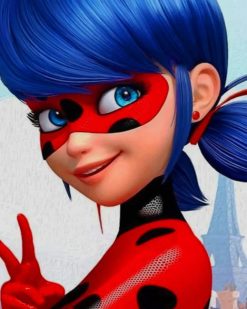 Ladybug Miraculous paint by numbers