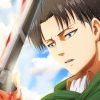 Levi With A Sword Attack On Titan paint by number