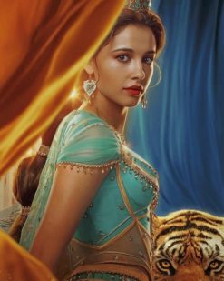 Naomi Scott Aladdin paint by numbers