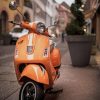 Orange Modern Vespa paint by numbers