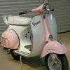 Pink and White Vespa paint by numbers