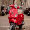 Red Vespa paint by numbers