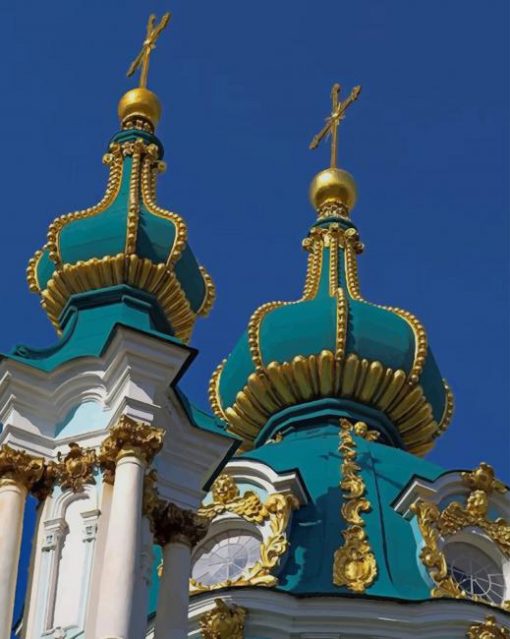 St Andrew's Church Russia paint by numbers