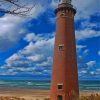 Silver Lake State Park Lighthouse paint by numbers