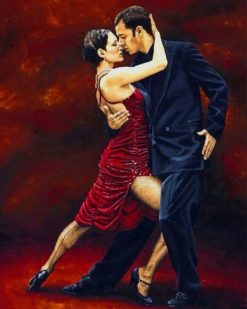 Tango Dancers paint by numbers