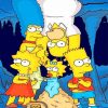 The Simpsons Family paint by numbers