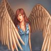 Winged Woman Fantasy paint by number