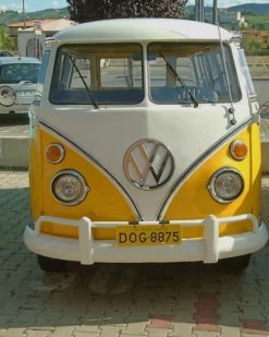 Yellow and White kombi Bus paaint by numbers