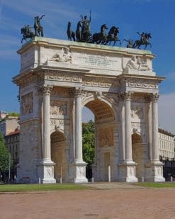 Arco Della Pace Italy paint by numbers