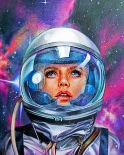 Astronaut Girl paint by numbers