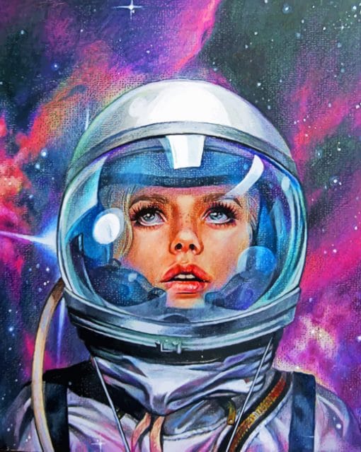 Astronaut Girl paint by numbers