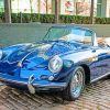 Blue Porsche 356B paint by numbers