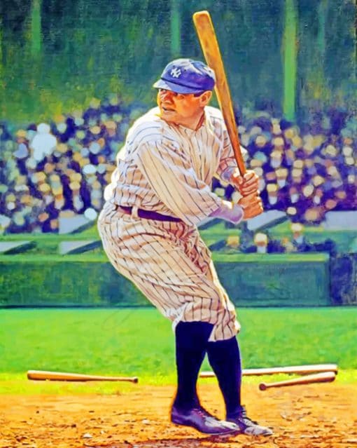 Babe Ruth Player paint by numbers