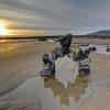 Balanced Stones On Beach paint by number