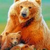 Bear Family paint by numbers