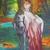 Beautiful Women On The Horse paint by numbers