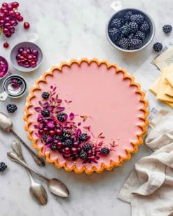 Blackberries Tart paint by numbers