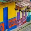 Bright Little Houses In Colombia paint by number