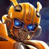 Bumblebee Transformers paint by numbers