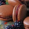 Chocolate Macarons With Blackberry paint by numbers