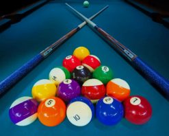 Colorful Billiard Balls paint by number