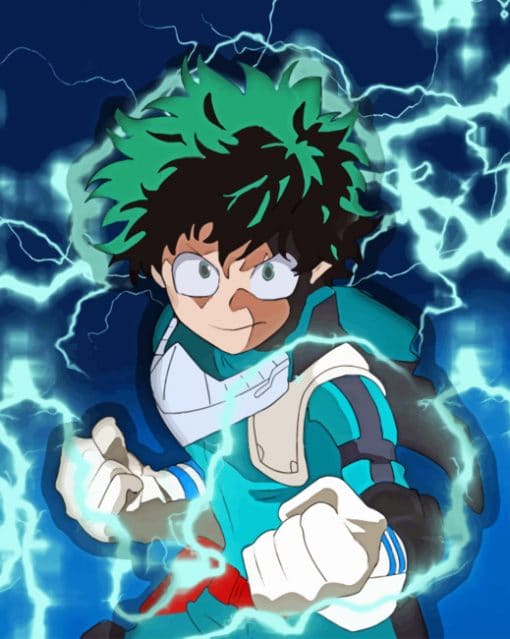 Deku My Hero Academia paint by numbers