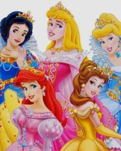 Disney Princesses paint by numbers