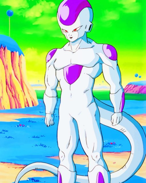 Frieza Dragon Ball paint by numbers