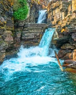 Glacier National Park paint by numbers