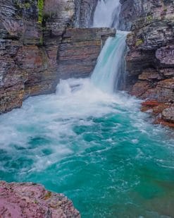 Glacier National Park pait by numbers