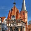 Historic City Hall Michelstadt Germany paint by numbers