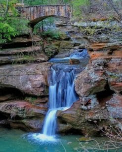 Hocking Hills State Park painnt by numbers