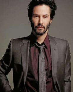 Keanu Reeves Actor paint by numbers