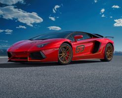 Lamborghini Aventador SVJ63 paint by number