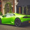 Lamborghini Lime Green paint by numbers