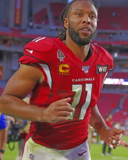 Larry Fitzgerald Player paint by numbers