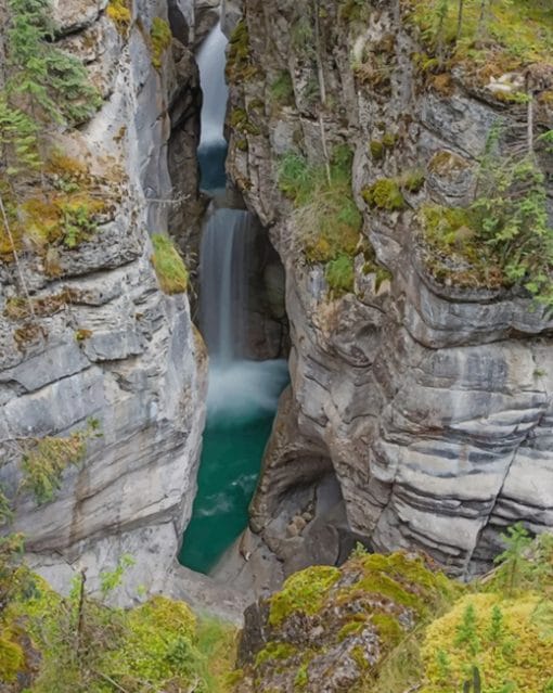 Maligne Canyon Canada paint by numbers