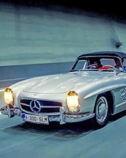 Mercedes 300SL paint by numbers