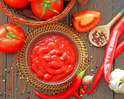 Spicy Tomatoes Sauce paint by number