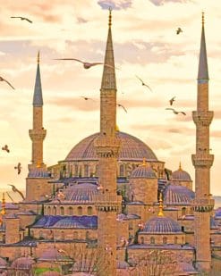 The Blue Mosque Turkey paint by numbers