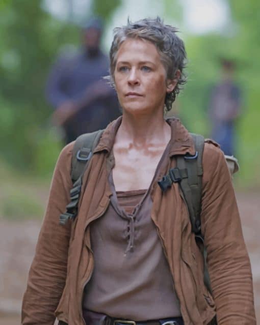 The Walking Dead Carol Peletier paint by numbers