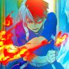 Todoroki My Hero Academia paint by numbers