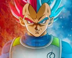 Vegeta Fanart paint by number